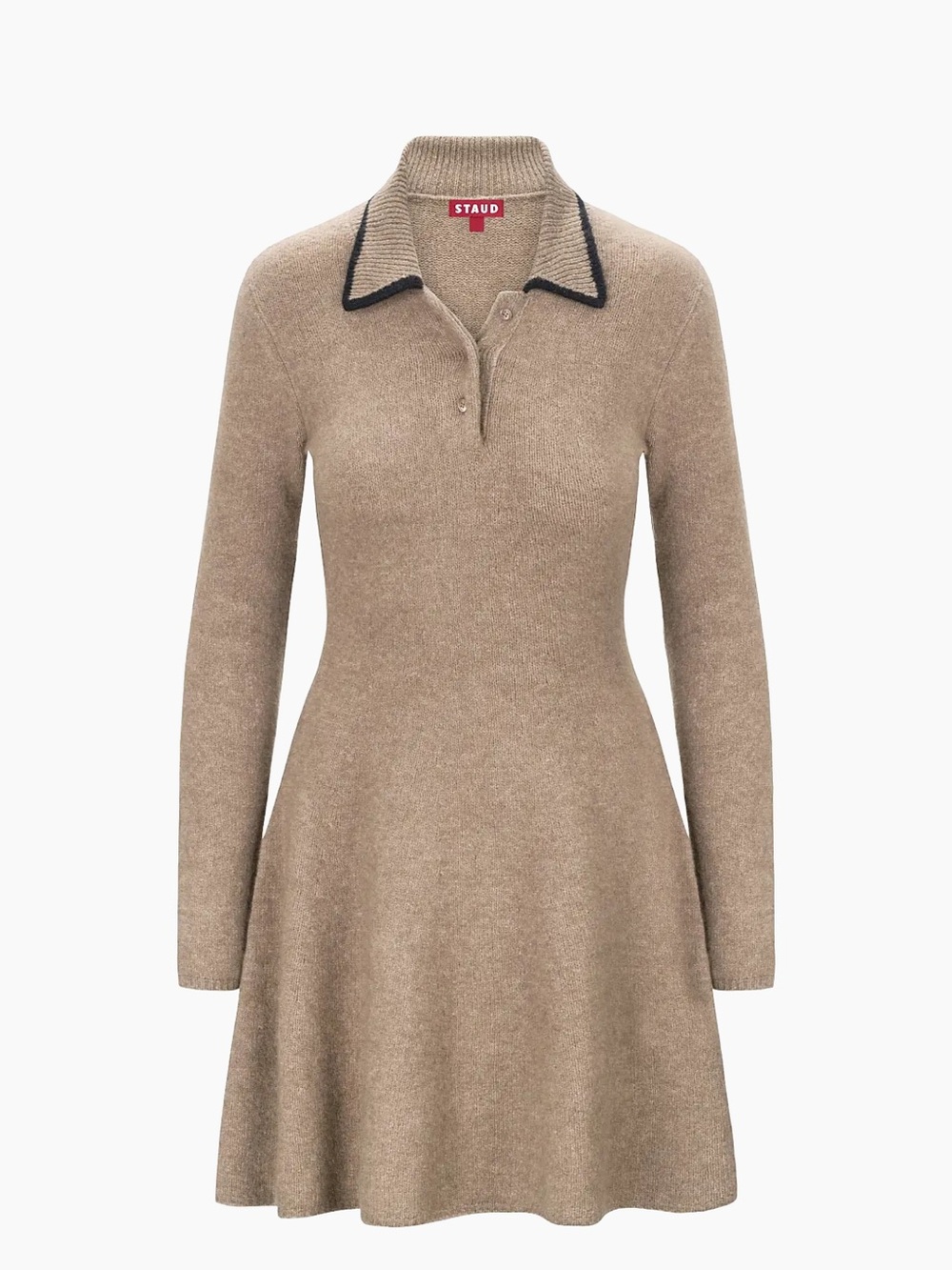 STAUD. Dujour Knit Fit & Flare Minidress. Size S. NWT.